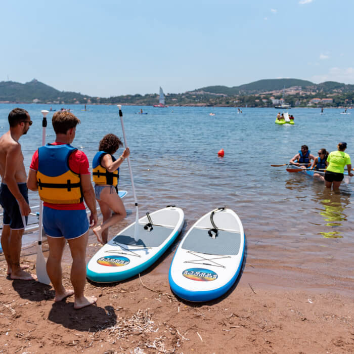 2 paddles loué sur la base nautique d'agay