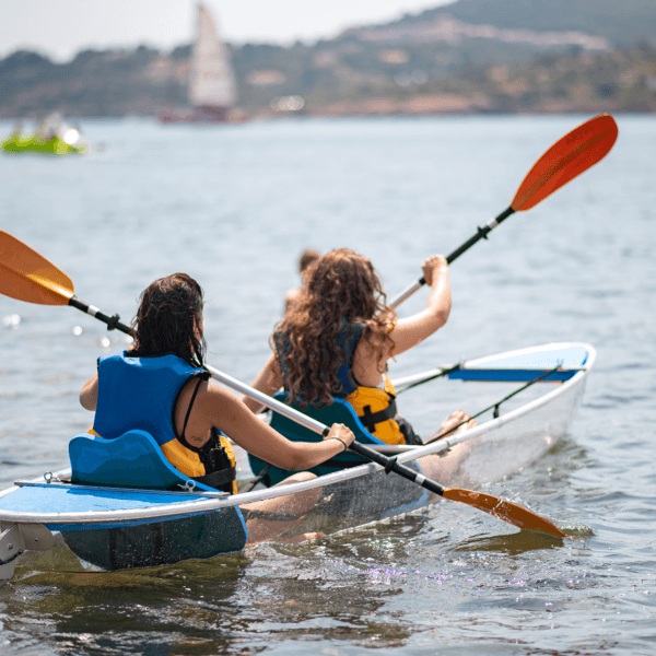 Kayak transparent : activité nautique proposé par Estérel Aventures