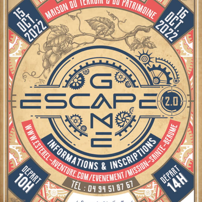 affiche escape game cadiere