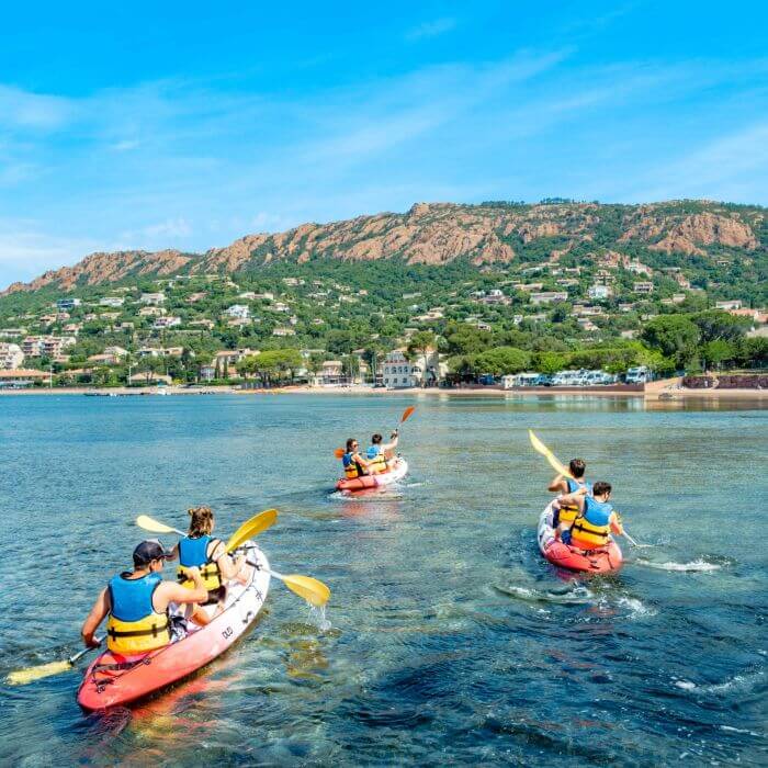 Location de Kayak à Saint-Raphaël dans la Baie d'Agay