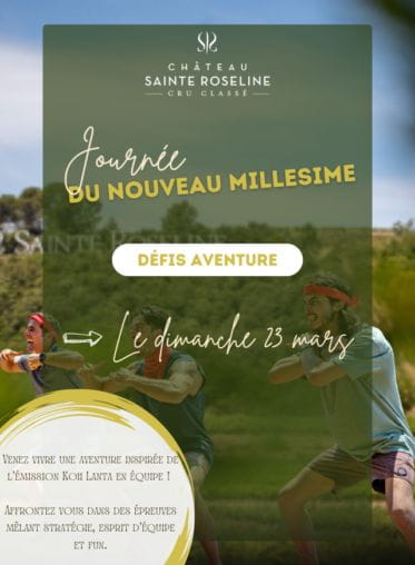 Journée du Nouveau Millésime : défis aventure